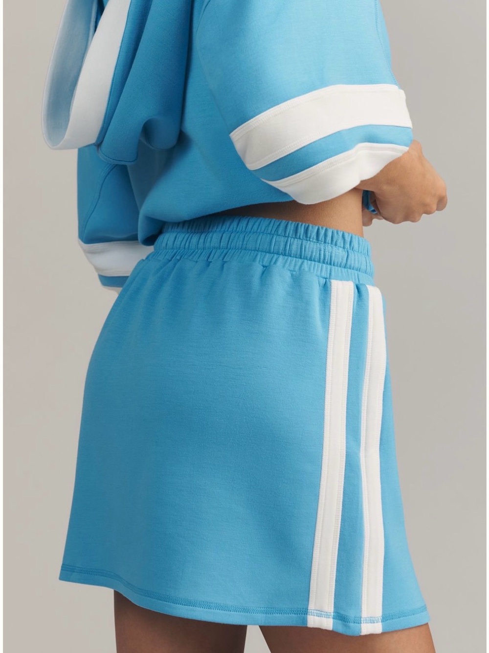 Daily Practice Willow Blue Hooded Half Sleeve Sweatshirt &  Skirt Set Medium NWT - Picture 6 of 8